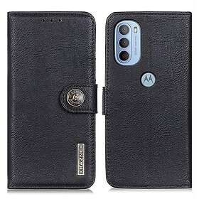 KHAZNEH Moto G31 / G41 Plånboksfodral Svart
