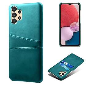 Skalo Samsung A13 4G PU-Läder Korthållare Skal Turkos