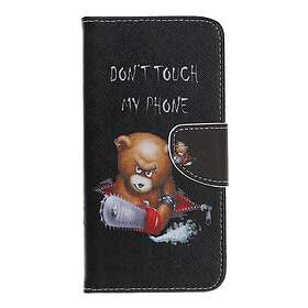 Galaxy A70 Plånboksfodral Brown Bear and Warning Words