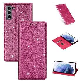 Glitter Smart FlipCase Samsung Galaxy S22 Plus Rosa