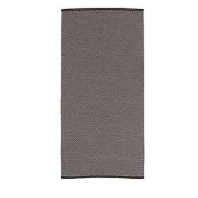 Horredsmattan Flatvävd Teppe Orust Ull Ullmatta Black 75x350 83114-R350