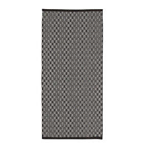 Horredsmattan Flatvävd Teppe Tjörn Ull Ullmatta Black 75x350 83014-R350