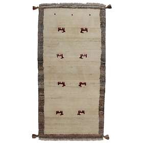 Arkiio Persisk Matta Gabbeh Shiraz 63x123 Handknuten Creme 750586