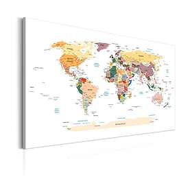 Arkiio Tavla World Map Travel Around The the 60x40 A3-N5614