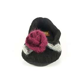 Ruby Brown Ballerina With Crochet Rose