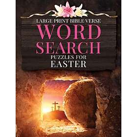 Coloring Book Large Print Bible Verse Word Search Puzzles for Easter: Learn Scri