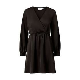 Vila Ellette Wrap Long Sleeve Dress (Dam)