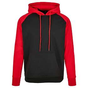 Build Your Brand Basic Raglan Hoodie Svart L Man