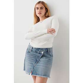 Gina Tricot Wrap denim skirt Mid blue 42 Female