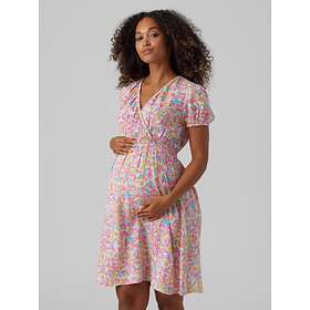 Mamalicious mama.licious Normal passform V-ringning Elastiska manschetter Ballongärmar Short Dress