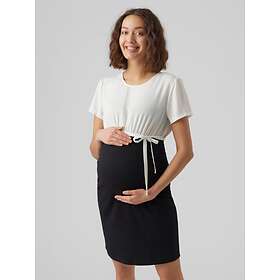 Mamalicious mama.licious Slim Fit O-ringning Normala ärmar Short Dress