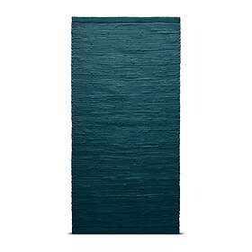 Rug Solid Rug Cotton Teppe 65x135 cm Petroleum (petrolblå)