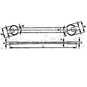 Teng Tools Open end spanner 20 x 22mm (101700805)
