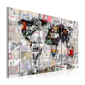 Arkiio Tavla Modern World's Map 120x80 A3-N6099-DKX