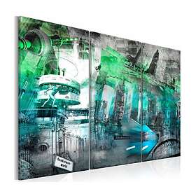 Arkiio Tavla Berlin Arkitektur Grön 60x40