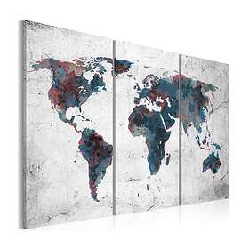 Arkiio Tavla Oupptäckta Triptych Kontinenter- 60x40 A3-N2102