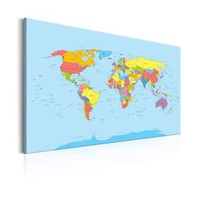 Arkiio Tavla Rainbow Geography 90x60 A3-N6172-DK