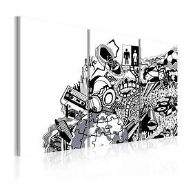 Arkiio Tavla Artistic mess triptych 90x60