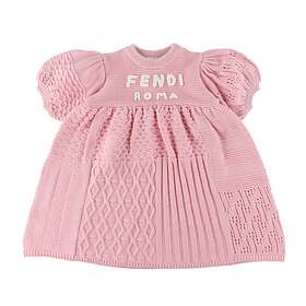 Fendi Klänning Bomull/Ull Rosa m. Text 6 år (116) Klänning (Jr)
