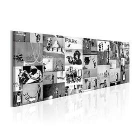 Arkiio Tavla Banksy Graffiti Collage II 135x45 A3-N6391-DKX