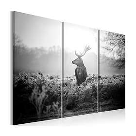 Arkiio Tavla Black And White Deer 90x60