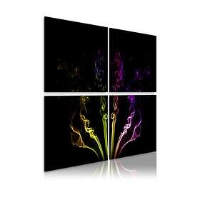 Arkiio Tavla Rök Spår Rainbow-färgade 80x80