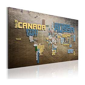 Arkiio Tavla Karta Över Världen Italienska 60x40