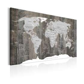 Arkiio Tavla World Map Wooden 90x60 A3-N5937-DK