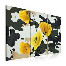 Arkiio Tavla Målad av vallmo Triptyken 90x60