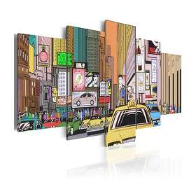 Arkiio Tavla A Drawing Of City 100x50