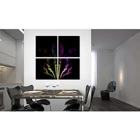 Arkiio Tavla rök spår Rainbow-färgade 90x90