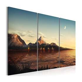 Arkiio Tavla Varm kväll i fjällen 90x60