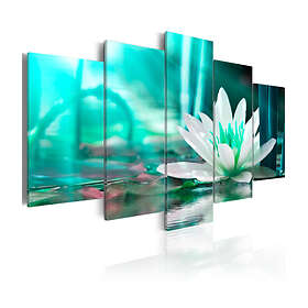 Arkiio Tavla Turquoise Lotus 200x100 A3-N6225-DKX