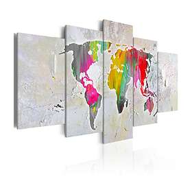 Arkiio Tavla Illustration Of The World 100x50