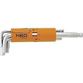 Neo Hexagon wrenches, long ball 2,5-10 mm, set 8 pcs.