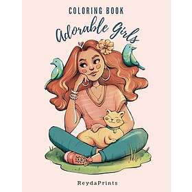 Adorable Girls Coloring Book: Stylized Girl Portraits