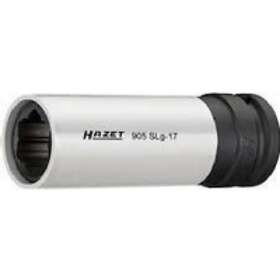 Hazet 905SLG-17, Impact socket, Svart, Silver, 1 huvuden, 1/2, Metrisk, 17 mm