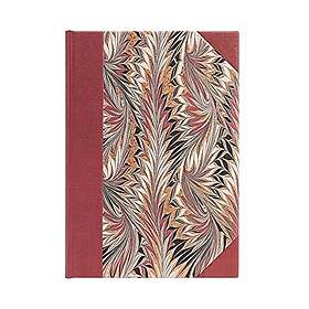 Rubedo Hardcover Journals MIDI 144 Pg Lined Cockerell Marbled Paper: Hardcover, 120 gsm, ribbon marker, memento pouch, elastic closure