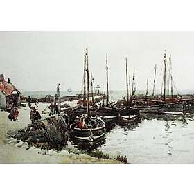 Coloring Book Rosehearty, Aberdeenshire, water-colour painting