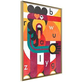 Coloring Book Inramad Poster / Tavla Colourful Thoughts