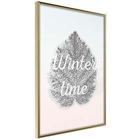 Coloring Book Inramad Poster / Tavla Winter Leaf