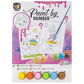 Coloring Book Paint by Number, Rosa