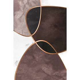 Malerifabrikken Poster Velvet Shapes 4 Brun