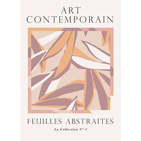 Malerifabrikken Poster Feuilles abstraites 3 Beige