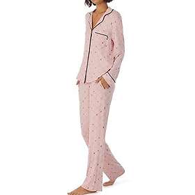 DKNY Less Talk More Sleep Long Sleeve Top And Pant Pink Medium