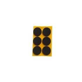 Hushållskläppkuddar 2.5Mm svart D 30Mm 6
