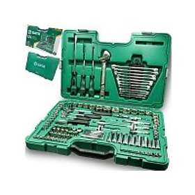 SATA-nycklar 124el 1/4 3/8 1/2 CASE