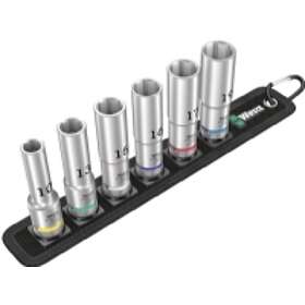 Wera 05004565001, Hylssats, 1/2, Metrisk, 6 huvuden, 10.13,15.16,17.19 mm, 290 m