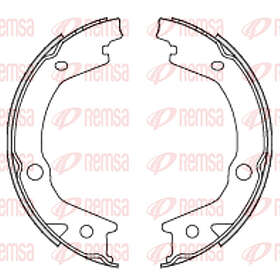Remsa Bromsbackar, sats, parkeringsbroms 4697.00