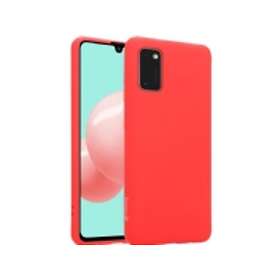 Crong Color Cover Back Case for Samsung Galaxy A41 (Red)